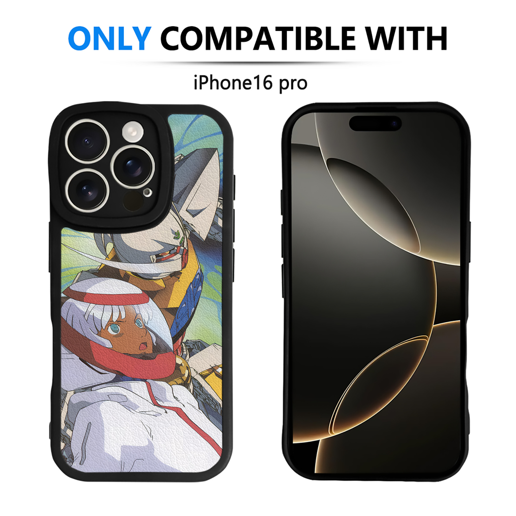（画像用） 機動戦士ガンダム Mobile Suit Gundam 【iPhone 16シリーズ対応】シリコンスマホケース（レザー調） 材質：シリコン